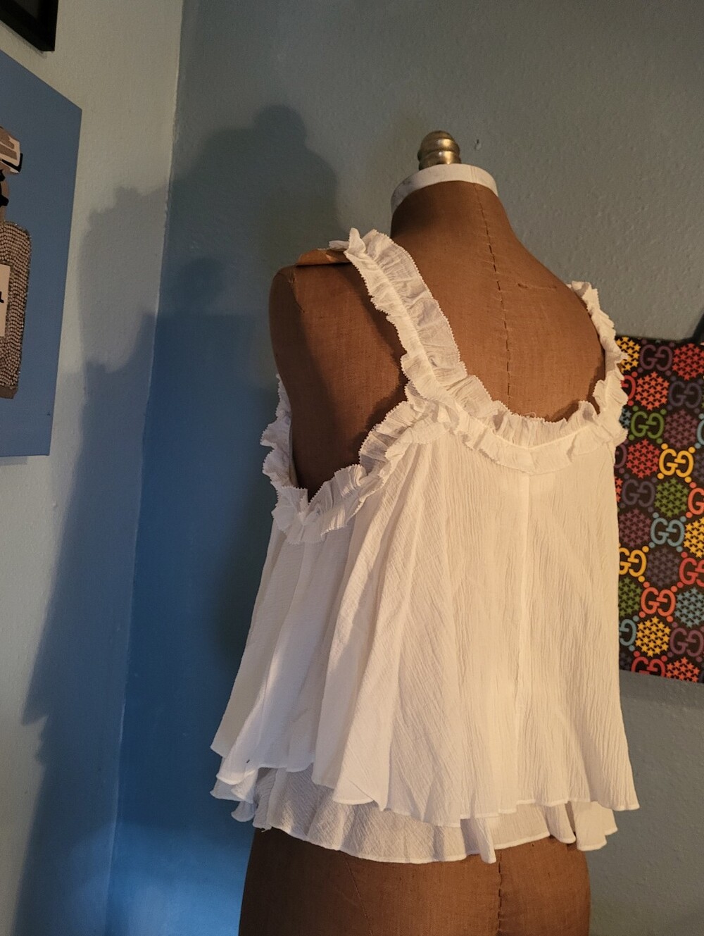 Mustard Seed Klara White V-Neck Top - Picture 4 of 9